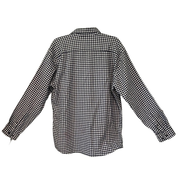 Orvis Navy/White Ghingham Check Flannel Shirt, Sz L - Picture 5 of 15